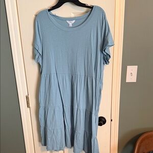Time and Tru Light Blue Mini Dress